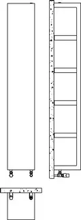 BEMM DHK QUADRAQUA H1828x300x0300 Ventilset 2, Graphitperlmetallic – Bild 2