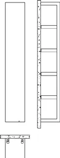 BEMM DHK QUADRAQUA E H1828x300x0300 elektr., Graphitperlmetallic – Bild 2