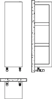 BEMM DHK QUADRAQUA H1116x300x0300 Ventilset 2, Graphitperlmetallic – Bild 2