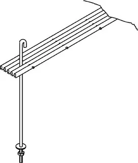 BEMM Gitterhalter L=071 mm, für C_07 Weiß 9016 – Bild 2