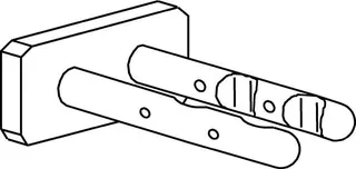 BEMM Seitenkonsole für BS2, WA 65 mm für Raumteiler, Weiss 9016