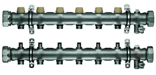 Kermi xnet IFH-Verteiler FI-6 für 6 Kreise, Baulänge 630 mm