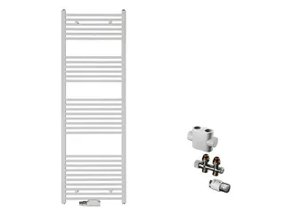 sanibel 1001-QuickSet Badheizkörper 50mm gerade BH 1800mm BL 500mm Durchgang weiß