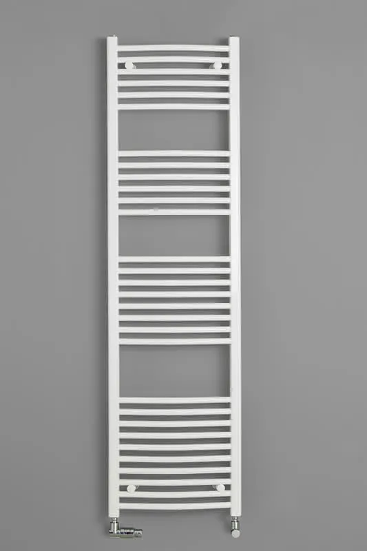 sanibel 1001-Badheizkörper A15 gebogen BH 1500mm BL 500mm RAL 9016 weiß