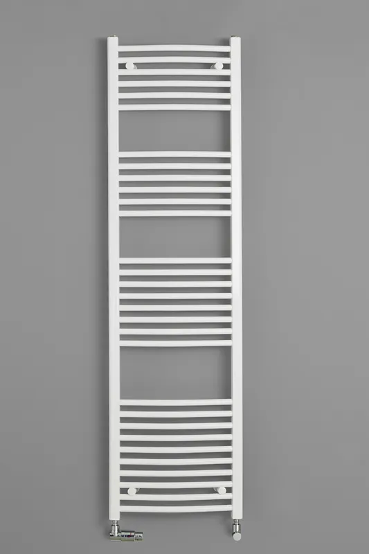 sanibel 1001-Badheizkörper A15 gebogen BH 1300mm BL 750mm RAL 9016 weiß