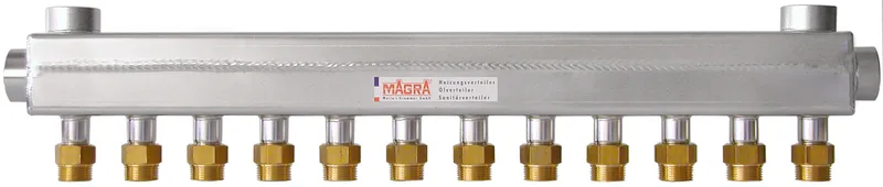 Magra Edelstahl-Heizkreisverteiler 60/60 f.8 Heizkreise +Anschlussst.,10240600810