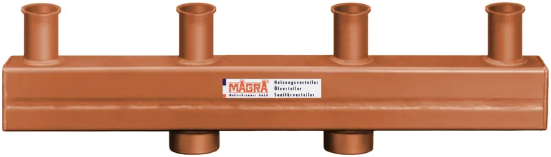 Magra-Kesselverteiler 60/12,5 6 Heizgrp m. Oval-Flanschstutzen, Nr. 11100601256