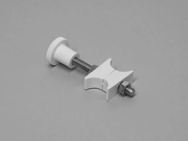 BEMM Wandabstandhalter für RR-Mehrs. aus weißem Nylon, verzinktem Gewinde