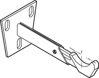 BEMM Regulier-Wandkonsole für RR L= 67 - 91 MM, Weiß 9016 – Bild 2