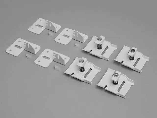 BEMM Konsolenset WK für Röhrenradiatoren 4er Set, Weiss 9016