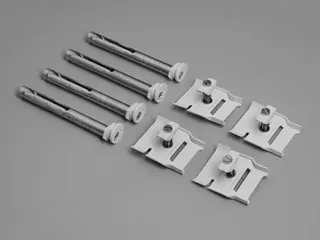 BEMM Konsolenset BK für Röhrenradiatoren 4er Set, Weiss 9016