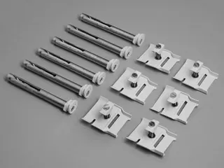 BEMM Konsolenset BK für Röhrenradiatoren 6er Set, Weiss 9016