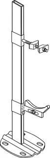 BEMM Standkonsole 2, H670mm für Mera, Weiss 9016 – Bild 2