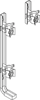 BEMM Klickfix Konsole GTXP+GTX700 für Röhrenrad. H 1065-2500 mm, weiß – Bild 2