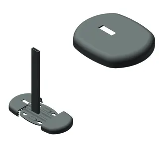Kermi Blende für Konsolenfuß (Rohr 30x10mm), ZB00290001