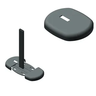 Kermi Blende für Konsolenfuß (Rohr 30x10mm), ZB00290001 – Bild 2