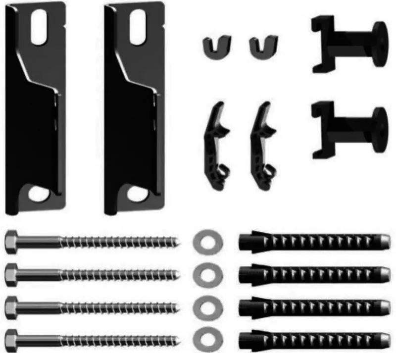 Kermi Wandkonsole (kurz) für Flachheizk. (Set) Wandabst.60mm,RAL9016