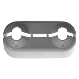 Kermi Doppelrosette Kunststoff, 50 mm Abstand, ZT00660001