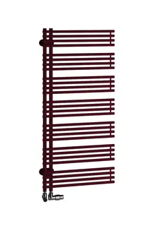 Kermi Diveo Badheizkörper QN413, weiß 940x46x450mm links, mit Mittelanschl. – Bild 3