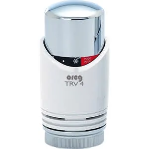 Design-Thermostatkopf zu HM Galant Sockel weiß Fühler chrom M 30x1,5, TRV4