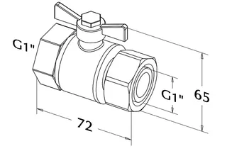Roth Kugelhahn 1",flachdichtend Nr.1135006454 – Bild 3