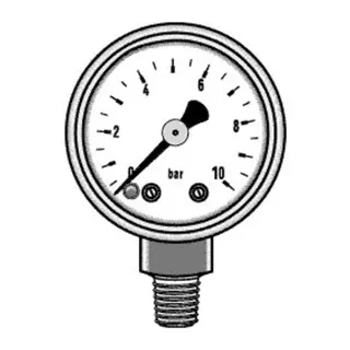 REHAU Manometer Druckbereich: 0-10 bar – Bild 2