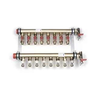 REHAU Industrieverteiler IM 32 Messing 3 Kreise, Eurokonus