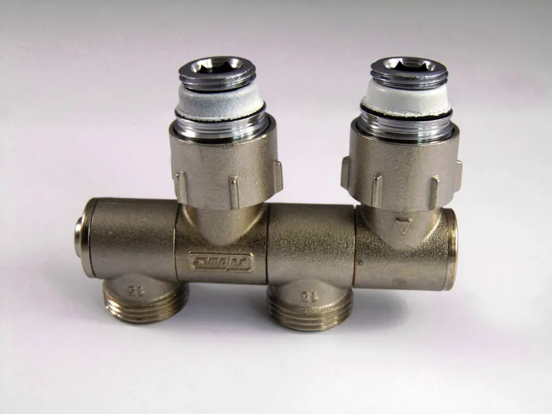 HM Hahnblock VARIOCON N Typ N1 fürHeizkö rper m.1/2"Muffengewinde, 1-F12001
