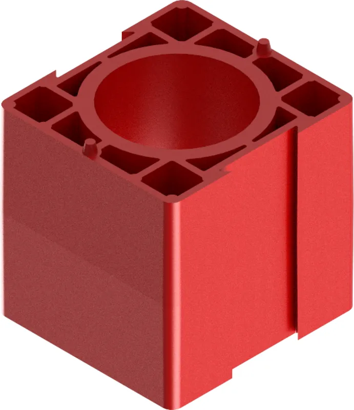 SBK Distanzstück rot 55mm lang Nr. 6013040