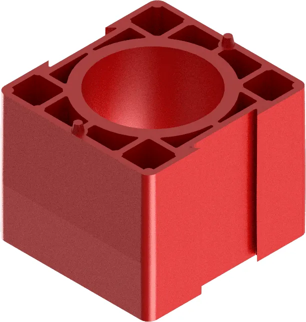 SBK Distanzstück rot 45mm lang Nr. 6013062