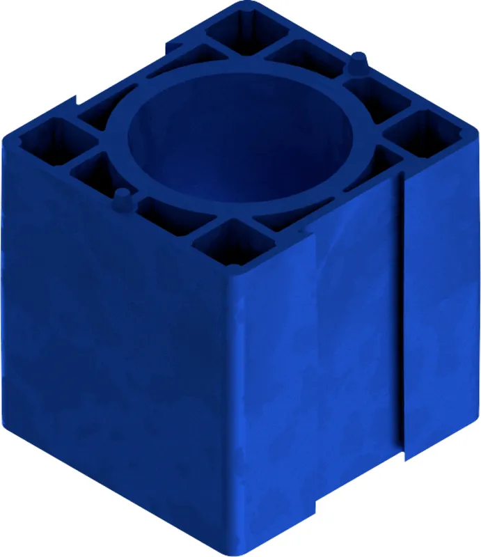 SBK Distanzstück blau 55mm lang Nr. 6013041