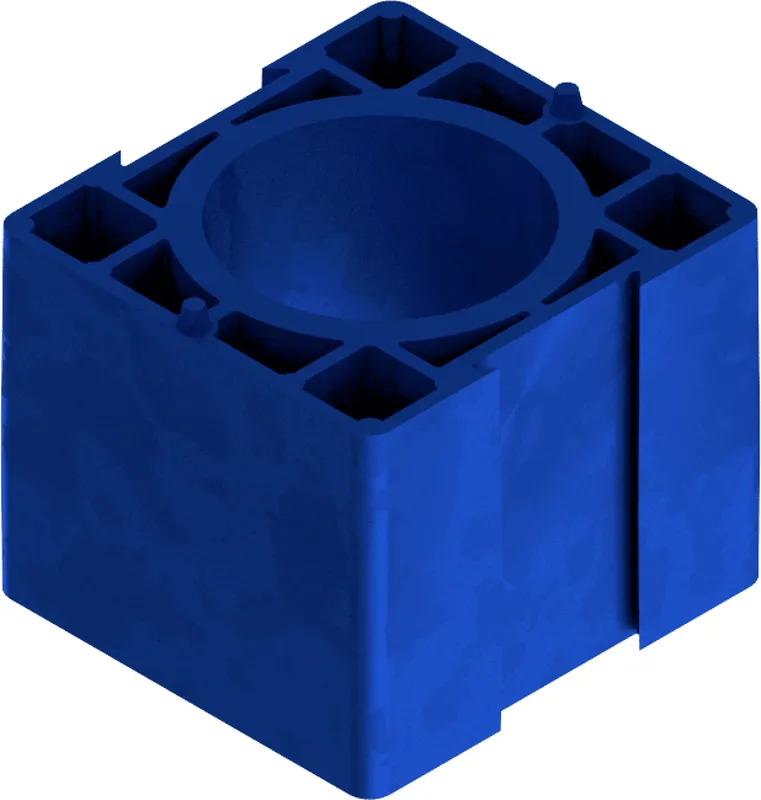 SBK Distanzstück blau 45mm lang Nr. 6013064