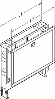 Viega Unterputz-Verteilerschrank 1294 in 445x490mm – Bild 4