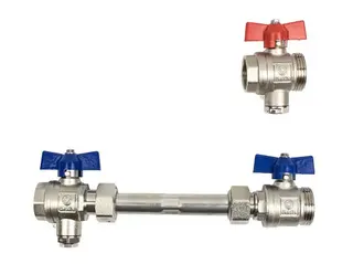 Strawa Anschlussgarnitur e-class AG 3/4" WMZ-2F Anschluss horizontal, 55e331308
