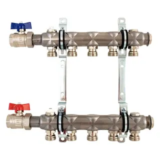 Strawa Edelstahlverteiler e-class 52 VA 2Hkr KH3/4",BL195mm,51-205202 HK-Anbind.