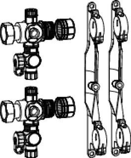 TECEfloor KST-HKV Basismodul Halter, KFE, 1" IG flachdichtend – Bild 4