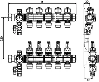 TECEfloor KST-HKV 2 Anschlussmodul mit DFA, kuppelbar, O-Ring dichtend – Bild 5