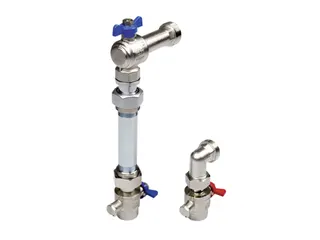 TECEfloor Wärmemengenz.-Einbaus. 110/130 Rp 3/4" x AG 1", VL u. RL f. 5mm, M10 x1 – Bild 2