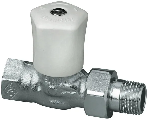 Heimeier Mikrotherm Regulierventil 1" Durchgang, Rotg.vernickelt 0122-04.500