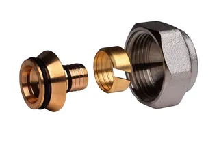 Danfoss Klemmverbinder für VPE-Kunst- stoffrohre G 3/4" IG 14x2mm, Nr. 13G4154