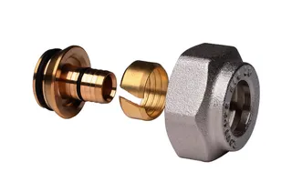 Danfoss Klemmverbinder für VPE-Kunst- stoffrohre G 3/4" IG 14x2mm, Nr. 13G4154 – Bild 2