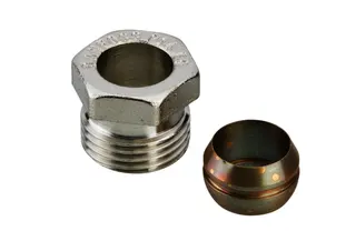 Danfoss Klemmverbinder für Stahl- und Kupferrohre R 1/2" AG 14mm, Nr. 13G4114