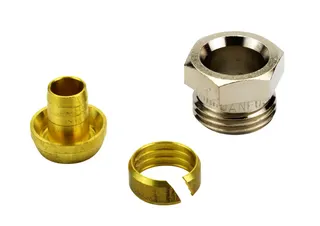Danfoss Klemmverbinder für VPE-Kunst- stoffrohre R 1/2" AG 14x2mm, Nr.13G4144 – Bild 2