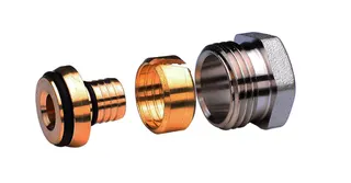 Danfoss Klemmverbinder für VPE-Kunst- stoffrohre R 1/2" AG 15x2,5mm,Nr.13G4147 – Bild 3