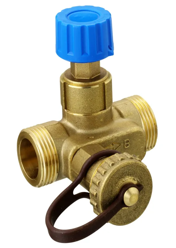 Danfoss Aufrüstbares Strangabsperrventil USV-M mit Außengewinde DN15, 003Z2126