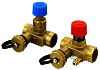 Danfoss USV-Set DN20 AG best:USV-M,USV-I 2 Entleerungshähne u.Messnippel,003Z2147