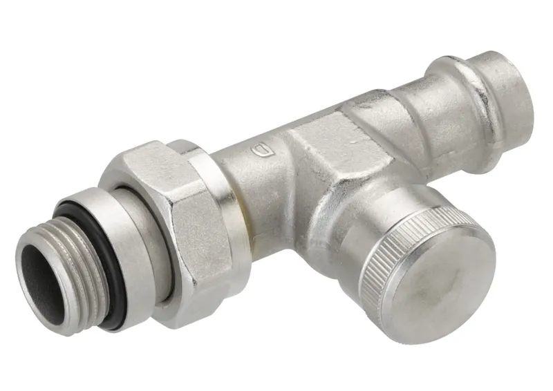 Danfoss Rücklaufverschraubung RLV 15mm Durchgang, 003L1824 Pressfit