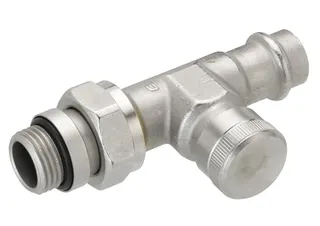 Danfoss Rücklaufverschraubung RLV 15mm Durchgang, 003L1824 Pressfit