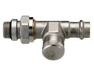 Danfoss Rücklaufverschraubung RLV 15mm Durchgang, 003L1824 Pressfit – Bild 2