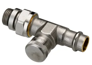 Danfoss Rücklaufverschraubung RLV 15mm Durchgang, 003L1824 Pressfit – Bild 3